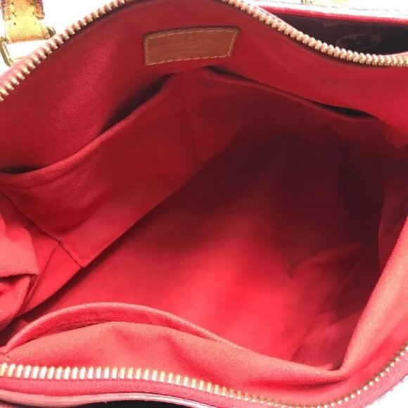 LOUIS VUITTON M41175 Monogram Pallas 2WAY Hand Bag MonogramCanvas Brown/Red - Picture 10 of 16